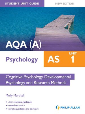 cover image of AQAA AS Psychology Student Unit Guide New Edition